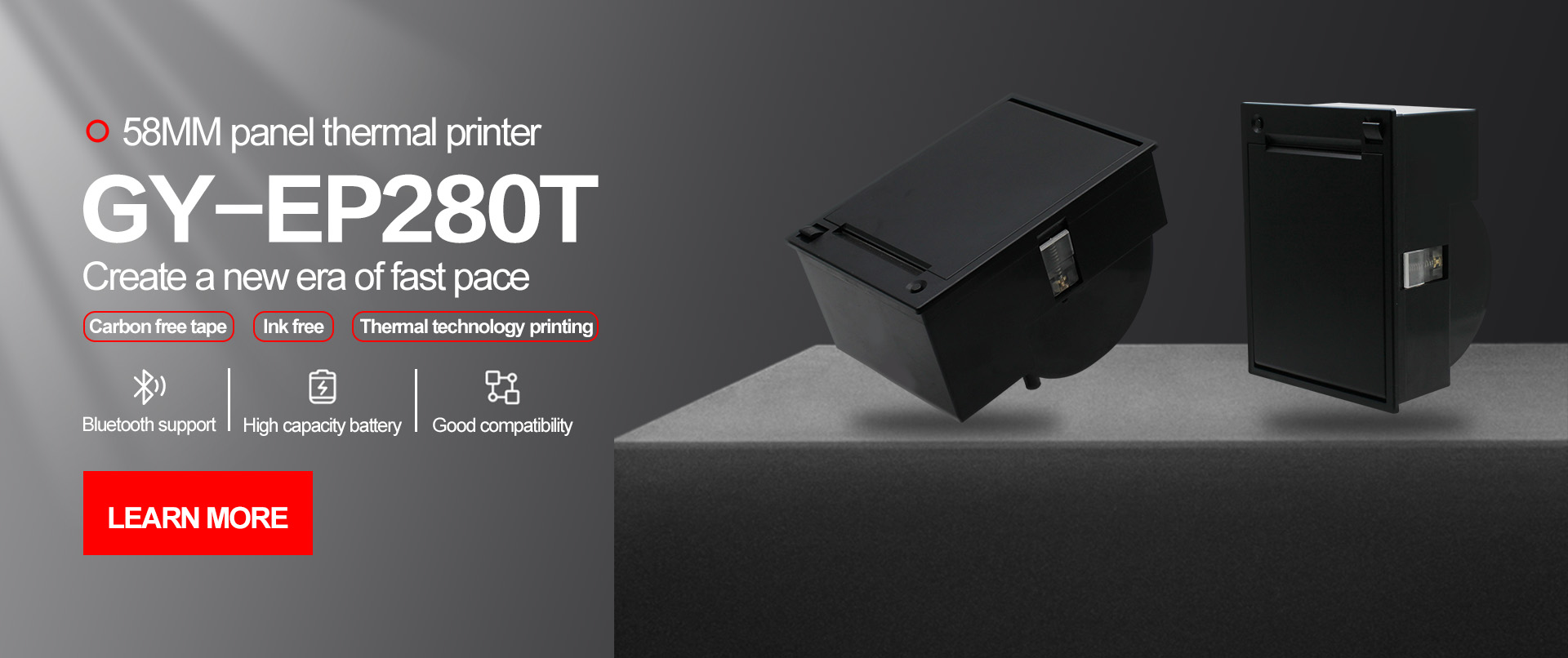 Lightweight thermal printer